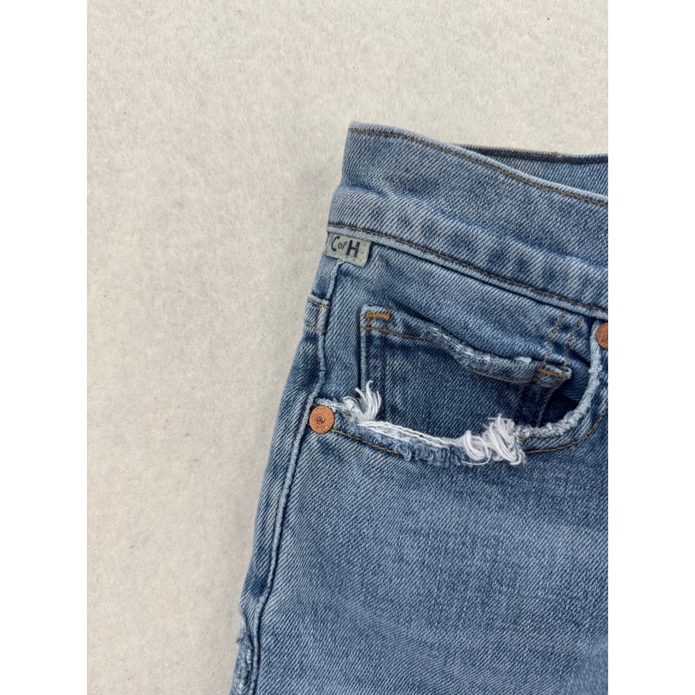 Citizens of Humanity Georgia High Rise Bootcut Split Hem Jeans Blue 25 - Picture 10 of 14